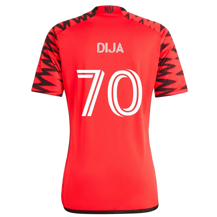 Danxen Kinder Dija #70 Rot Schwarz Weiß Auswärtstrikot Trikot 2024/25 T-Shirt Schweiz