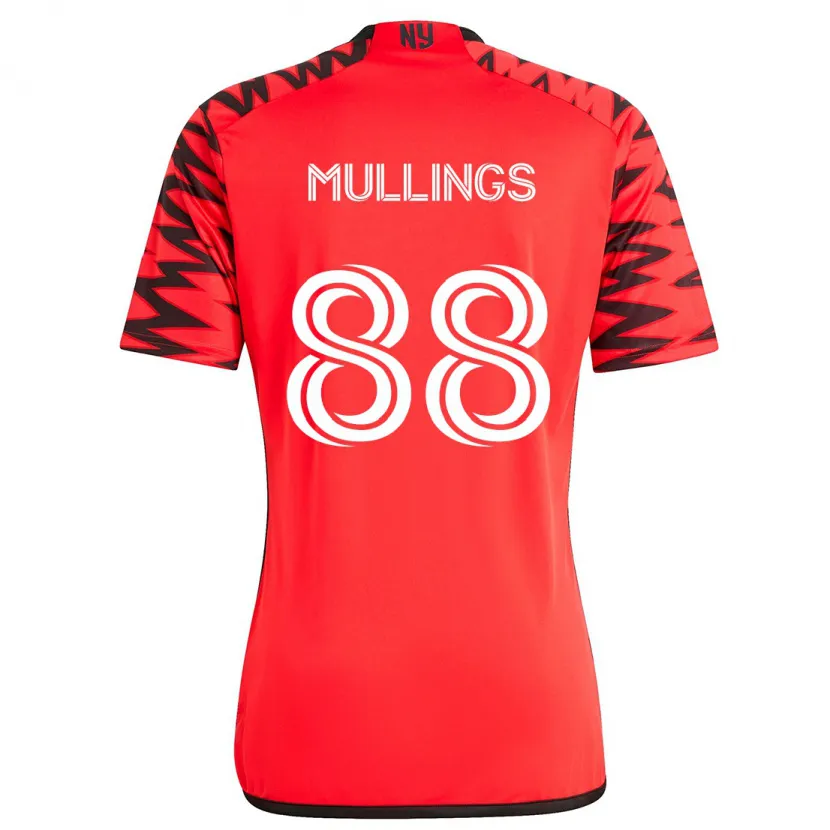 Danxen Kinder O'vonte Mullings #88 Rot Schwarz Weiß Auswärtstrikot Trikot 2024/25 T-Shirt Schweiz