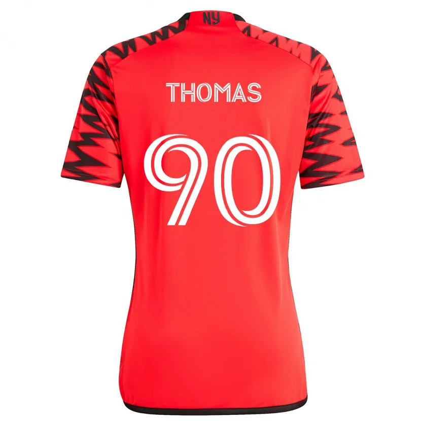 Danxen Kinder Oladayo Thomas #90 Rot Schwarz Weiß Auswärtstrikot Trikot 2024/25 T-Shirt Schweiz