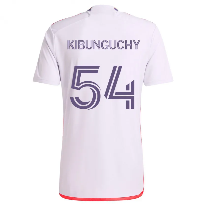 Danxen Kinder Nabi Kibunguchy #54 Weiß Rot Lila Auswärtstrikot Trikot 2024/25 T-Shirt Schweiz