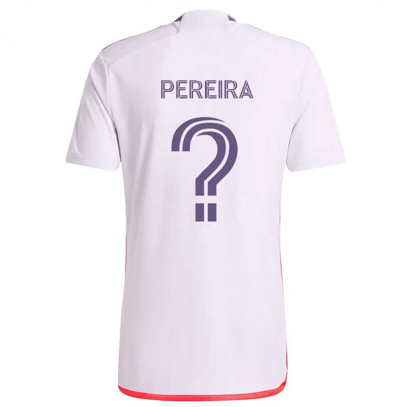 Danxen Kinder Dominic Pereira #0 Weiß Rot Lila Auswärtstrikot Trikot 2024/25 T-Shirt Schweiz