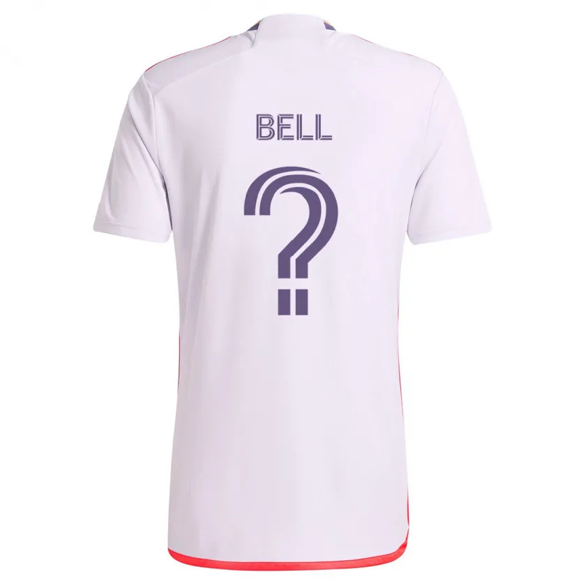 Danxen Kinder Dominic Bell #0 Weiß Rot Lila Auswärtstrikot Trikot 2024/25 T-Shirt Schweiz