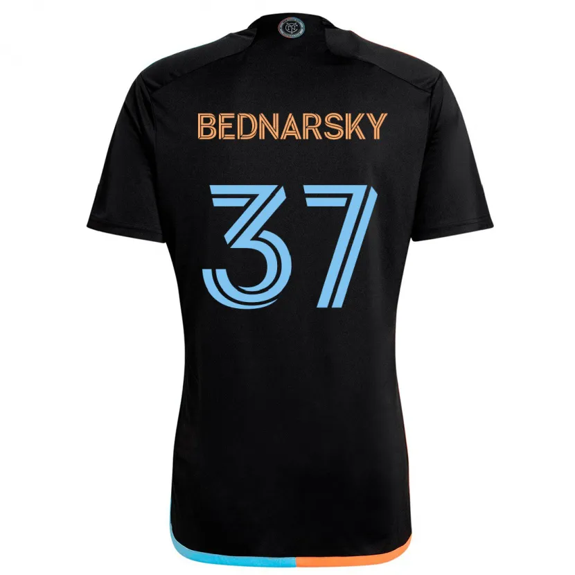 Danxen Kinder Stevo Bednarsky #37 Schwarz Orange Blau Auswärtstrikot Trikot 2024/25 T-Shirt Schweiz