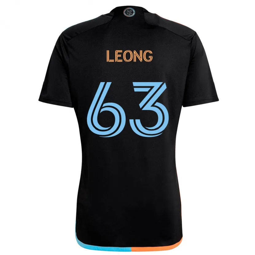 Danxen Kinder Matthew Leong #63 Schwarz Orange Blau Auswärtstrikot Trikot 2024/25 T-Shirt Schweiz