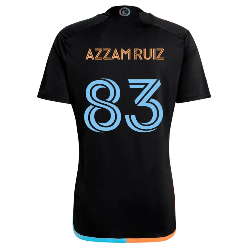 Danxen Kinder Camil Azzam Ruiz #83 Schwarz Orange Blau Auswärtstrikot Trikot 2024/25 T-Shirt Schweiz