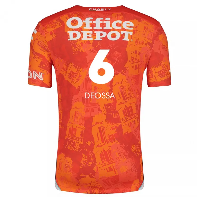 Danxen Kinder Nelson Deossa #6 Orange Weiß Auswärtstrikot Trikot 2024/25 T-Shirt Schweiz