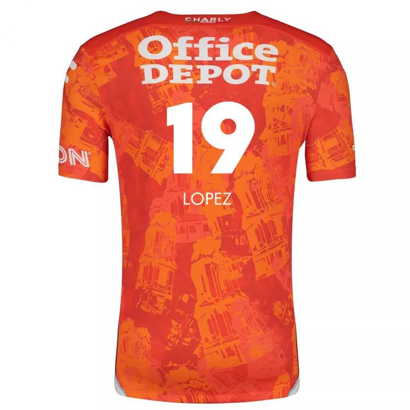 Danxen Kinder Javier Eduardo López #19 Orange Weiß Auswärtstrikot Trikot 2024/25 T-Shirt Schweiz