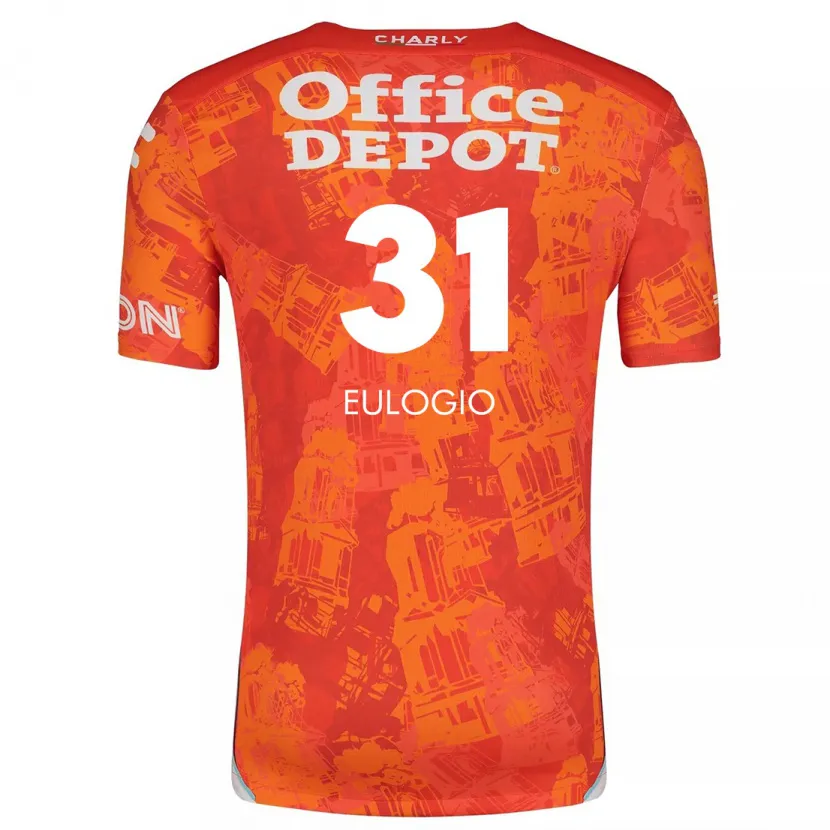 Danxen Kinder José Eulogio #31 Orange Weiß Auswärtstrikot Trikot 2024/25 T-Shirt Schweiz