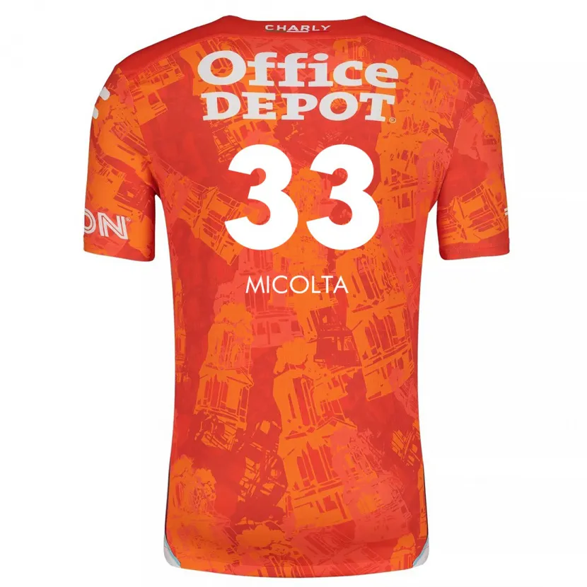 Danxen Kinder Andrés Micolta #33 Orange Weiß Auswärtstrikot Trikot 2024/25 T-Shirt Schweiz