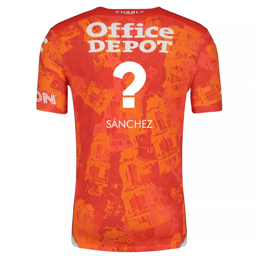 Danxen Kinder Leonardo Sánchez #0 Orange Weiß Auswärtstrikot Trikot 2024/25 T-Shirt Schweiz