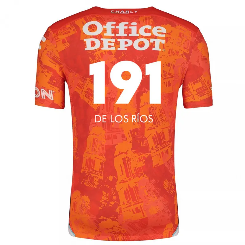 Danxen Kinder Sergio De Los Ríos #191 Orange Weiß Auswärtstrikot Trikot 2024/25 T-Shirt Schweiz