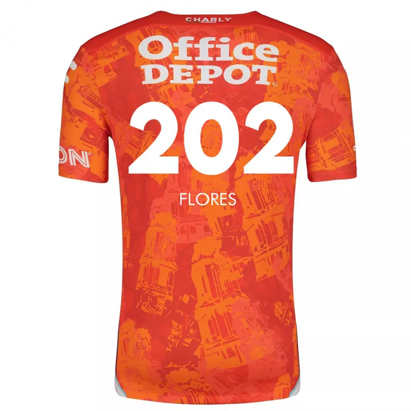 Danxen Kinder Luis Flores #202 Orange Weiß Auswärtstrikot Trikot 2024/25 T-Shirt Schweiz