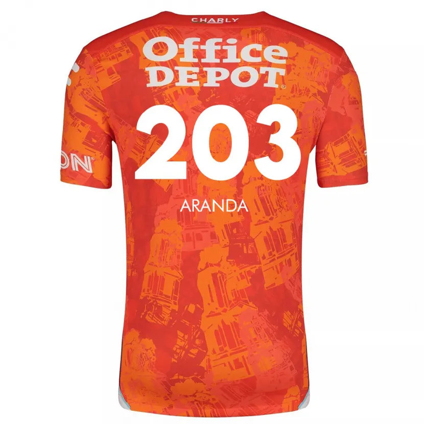 Danxen Kinder Juan Aranda #203 Orange Weiß Auswärtstrikot Trikot 2024/25 T-Shirt Schweiz