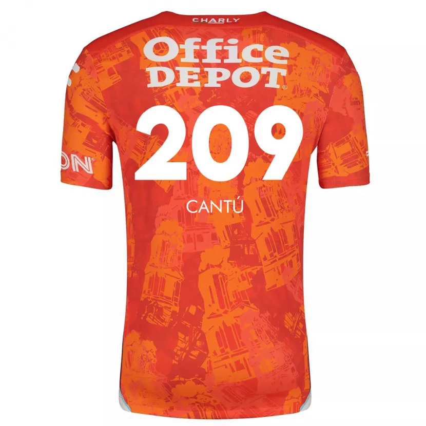 Danxen Kinder Juan Cantú #209 Orange Weiß Auswärtstrikot Trikot 2024/25 T-Shirt Schweiz