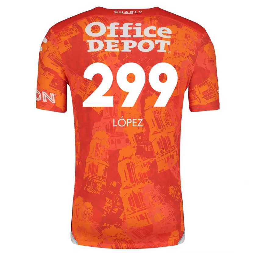 Danxen Kinder Santiago López #299 Orange Weiß Auswärtstrikot Trikot 2024/25 T-Shirt Schweiz