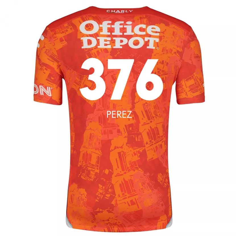 Danxen Kinder Abraham Pérez #376 Orange Weiß Auswärtstrikot Trikot 2024/25 T-Shirt Schweiz