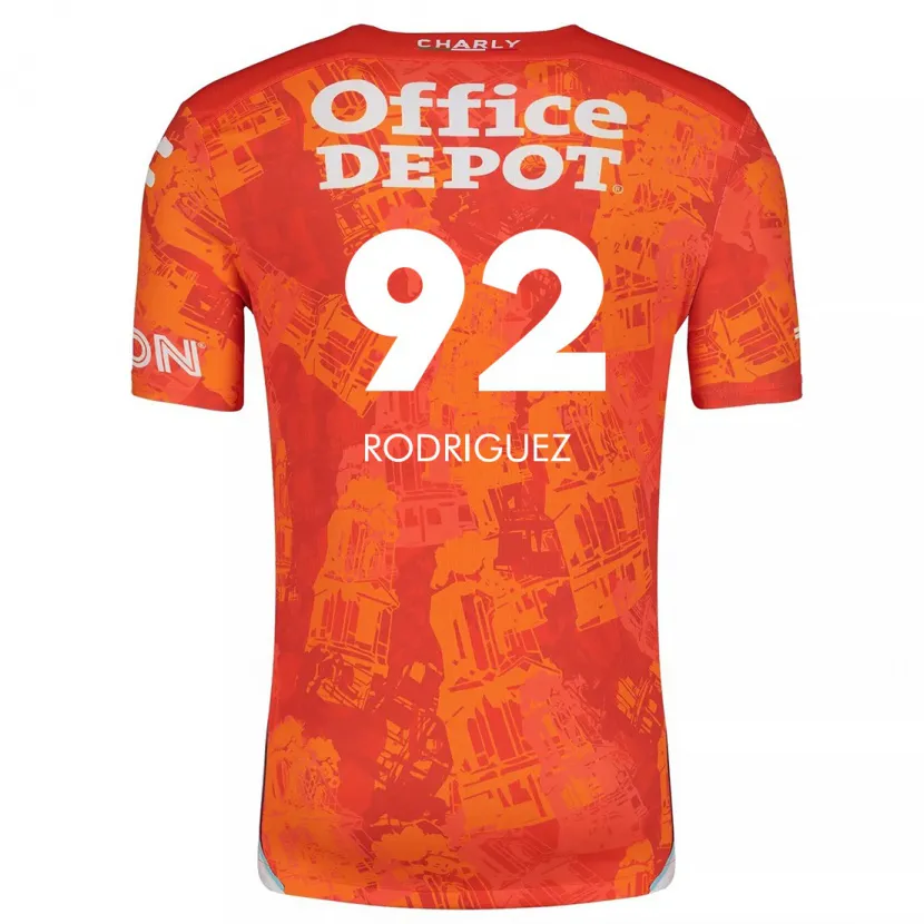 Danxen Kinder Sergio Rodríguez #92 Orange Weiß Auswärtstrikot Trikot 2024/25 T-Shirt Schweiz