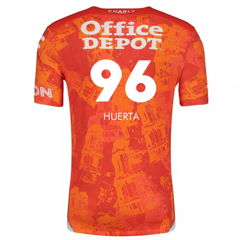 Danxen Kinder Edwin Huerta #96 Orange Weiß Auswärtstrikot Trikot 2024/25 T-Shirt Schweiz