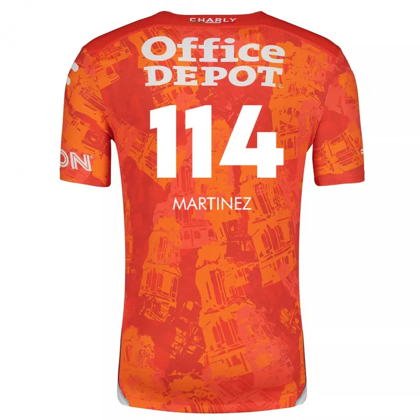 Danxen Kinder Jesús Martínez #114 Orange Weiß Auswärtstrikot Trikot 2024/25 T-Shirt Schweiz