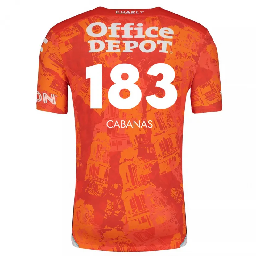 Danxen Kinder Mauricio Cabañas #183 Orange Weiß Auswärtstrikot Trikot 2024/25 T-Shirt Schweiz