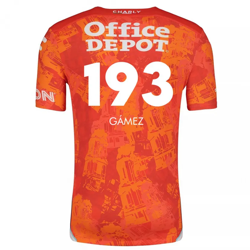 Danxen Kinder Juan Gámez #193 Orange Weiß Auswärtstrikot Trikot 2024/25 T-Shirt Schweiz