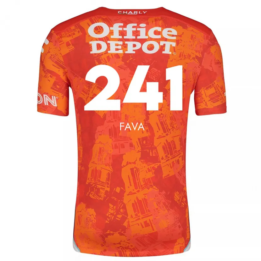 Danxen Kinder Marco Fava #241 Orange Weiß Auswärtstrikot Trikot 2024/25 T-Shirt Schweiz