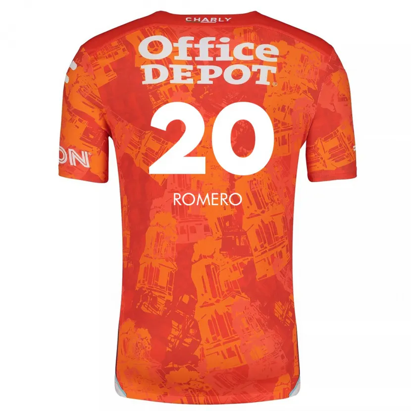 Danxen Kinder Tamara Romero #20 Orange Weiß Auswärtstrikot Trikot 2024/25 T-Shirt Schweiz