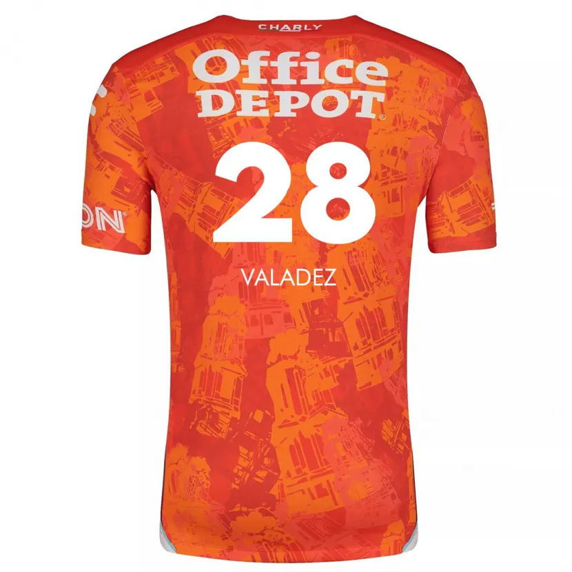 Danxen Kinder Julia Valadez #28 Orange Weiß Auswärtstrikot Trikot 2024/25 T-Shirt Schweiz