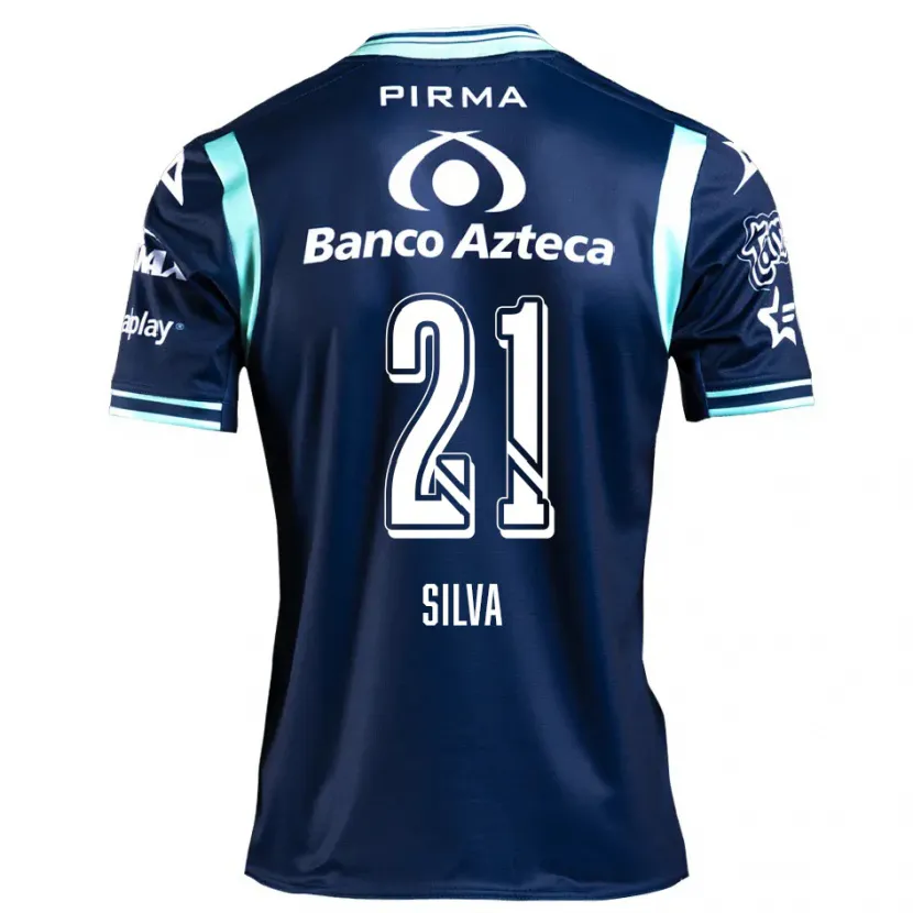 Danxen Kinder Gastón Silva #21 Navy Blau Auswärtstrikot Trikot 2024/25 T-Shirt Schweiz