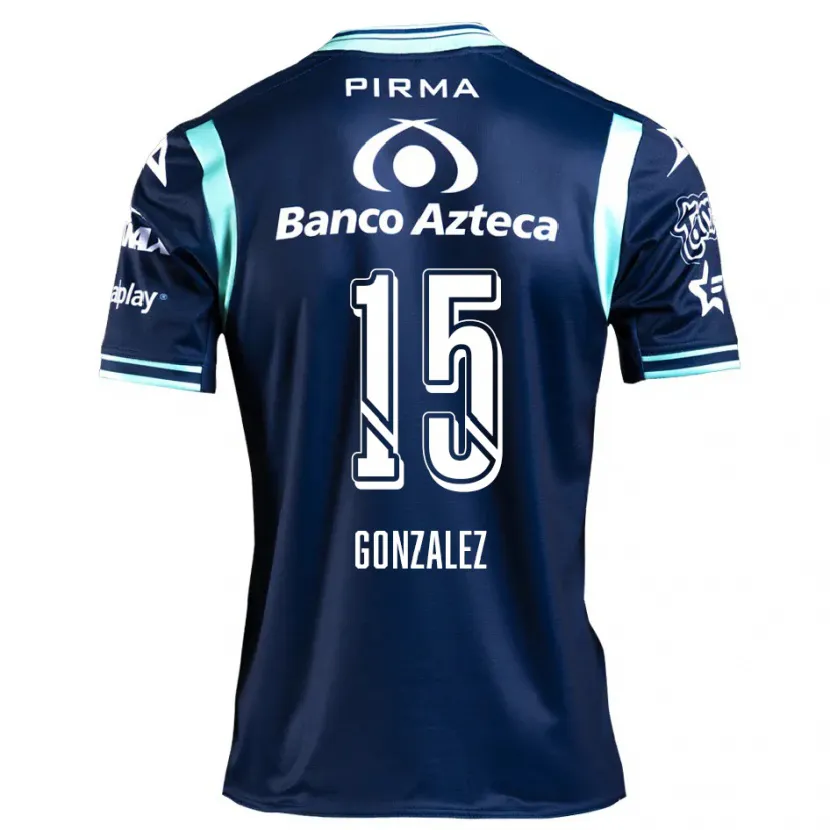 Danxen Kinder Jaqueline González #15 Navy Blau Auswärtstrikot Trikot 2024/25 T-Shirt Schweiz