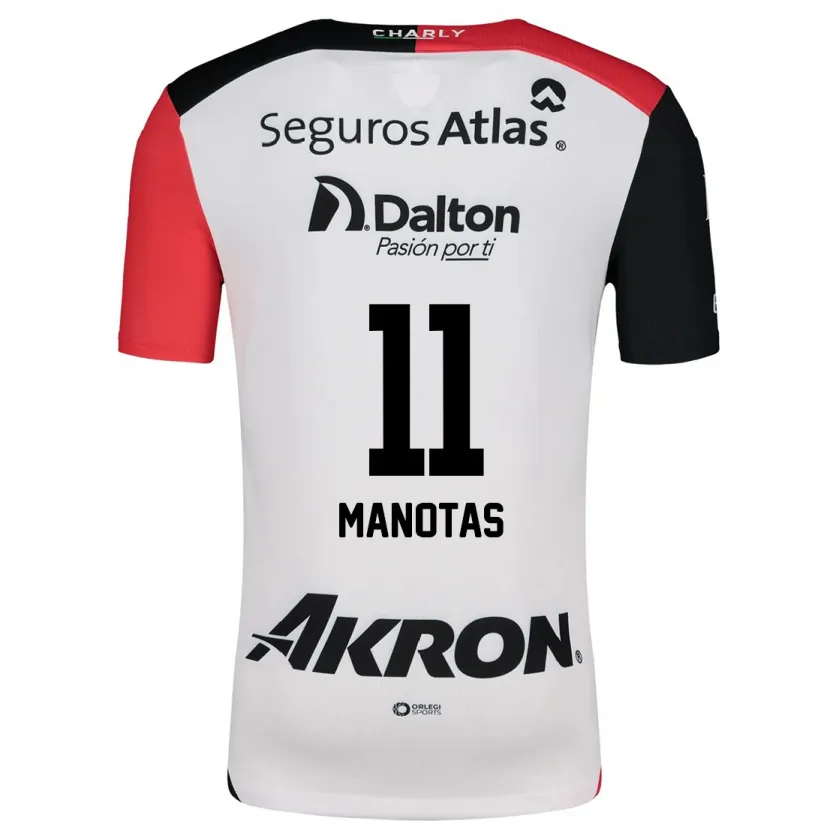 Danxen Kinder Mauro Manotas #11 Weiß Rot Schwarz Auswärtstrikot Trikot 2024/25 T-Shirt Schweiz