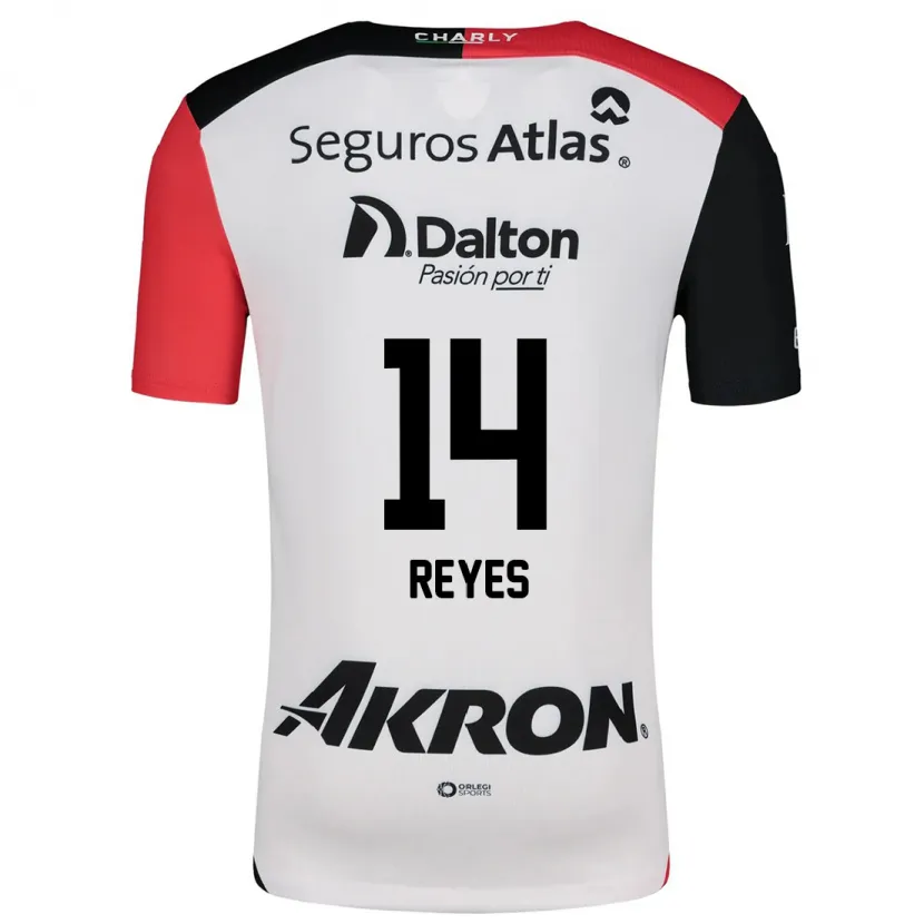 Danxen Kinder Luis Reyes #14 Weiß Rot Schwarz Auswärtstrikot Trikot 2024/25 T-Shirt Schweiz