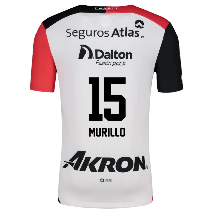 Danxen Kinder Jhon Murillo #15 Weiß Rot Schwarz Auswärtstrikot Trikot 2024/25 T-Shirt Schweiz