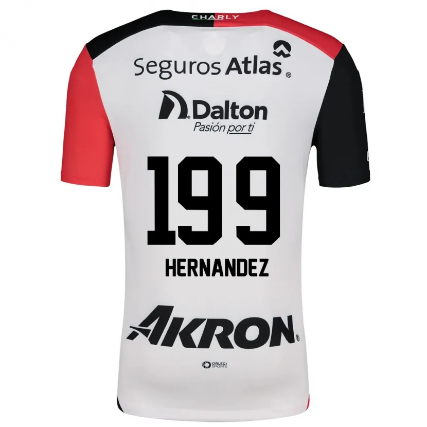 Danxen Kinder Sergio Hernández #199 Weiß Rot Schwarz Auswärtstrikot Trikot 2024/25 T-Shirt Schweiz