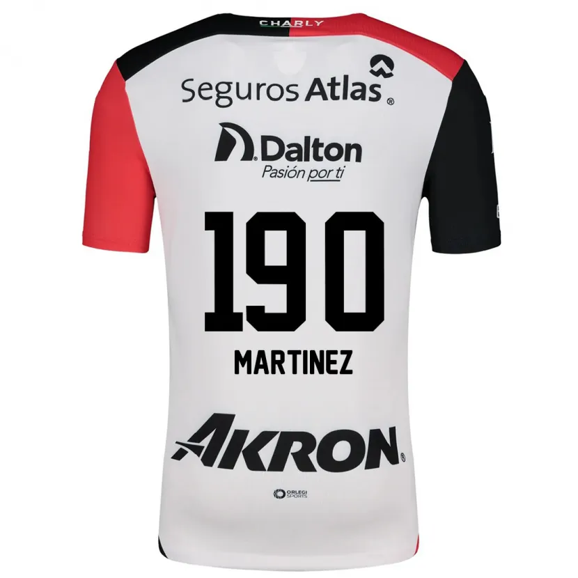 Danxen Kinder Luis Carlos Martínez #190 Weiß Rot Schwarz Auswärtstrikot Trikot 2024/25 T-Shirt Schweiz