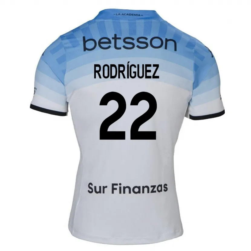 Danxen Kinder Baltasar Rodríguez #22 Weiß Blau Schwarz Auswärtstrikot Trikot 2024/25 T-Shirt Schweiz