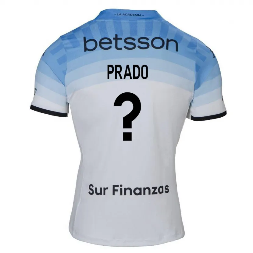 Danxen Kinder Fernando Prado #0 Weiß Blau Schwarz Auswärtstrikot Trikot 2024/25 T-Shirt Schweiz