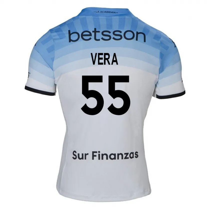 Danxen Kinder Santino Vera #55 Weiß Blau Schwarz Auswärtstrikot Trikot 2024/25 T-Shirt Schweiz