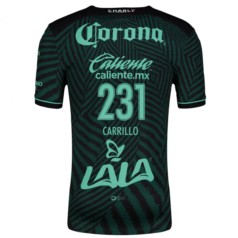 Danxen Kinder Ángel Carrillo #231 Schwarz Grün Auswärtstrikot Trikot 2024/25 T-Shirt Schweiz