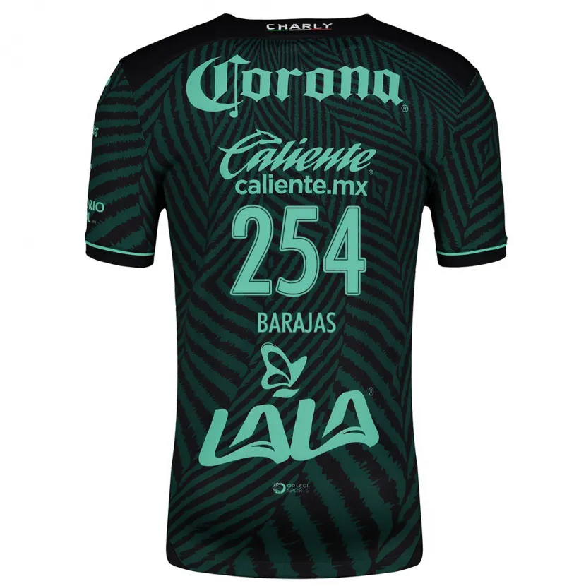 Danxen Kinder Sergio Barajas #254 Schwarz Grün Auswärtstrikot Trikot 2024/25 T-Shirt Schweiz