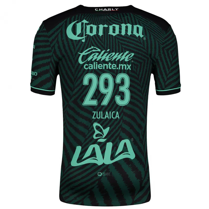 Danxen Kinder José Zulaica #293 Schwarz Grün Auswärtstrikot Trikot 2024/25 T-Shirt Schweiz