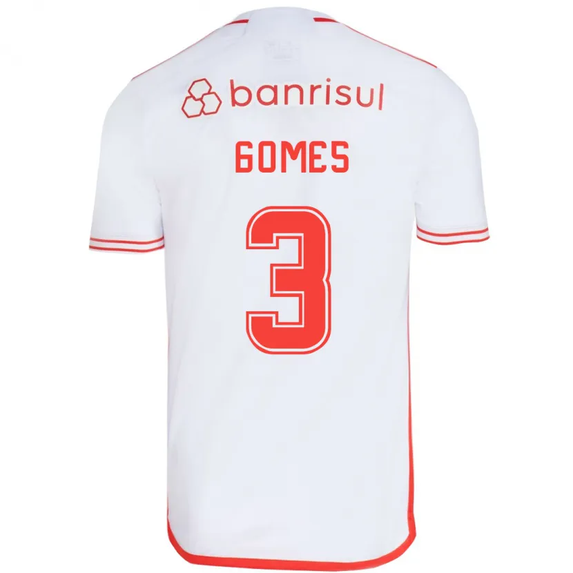 Danxen Kinder Igor Gomes #3 Weiß Rot Auswärtstrikot Trikot 2024/25 T-Shirt Schweiz