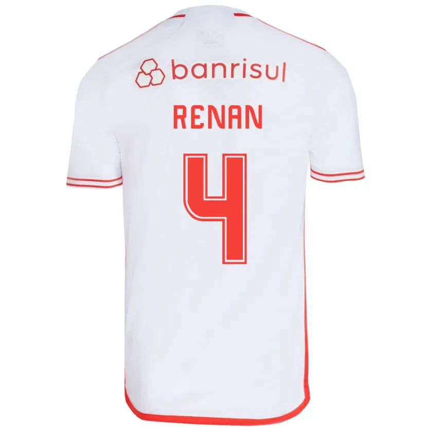 Danxen Kinder Robert Renan #4 Weiß Rot Auswärtstrikot Trikot 2024/25 T-Shirt Schweiz