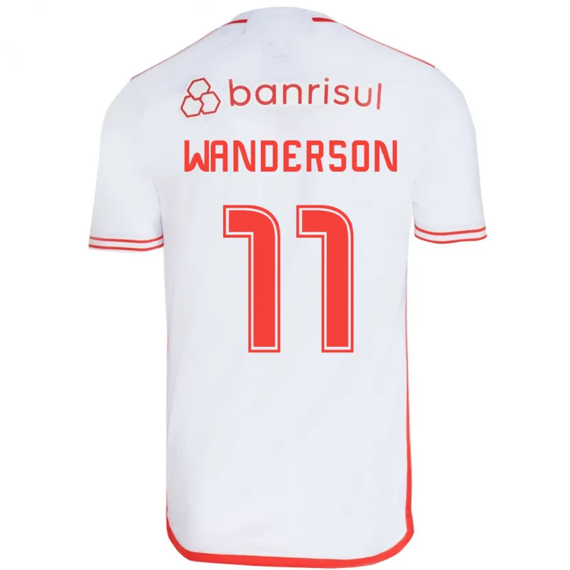 Danxen Kinder Wanderson #11 Weiß Rot Auswärtstrikot Trikot 2024/25 T-Shirt Schweiz