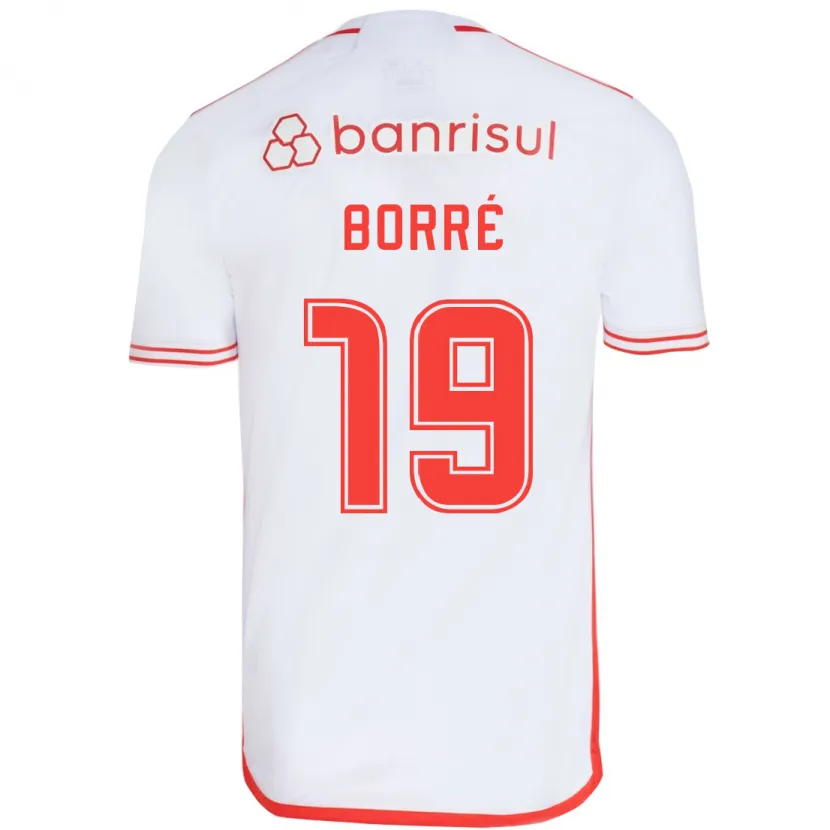 Danxen Kinder Rafael Borré #19 Weiß Rot Auswärtstrikot Trikot 2024/25 T-Shirt Schweiz