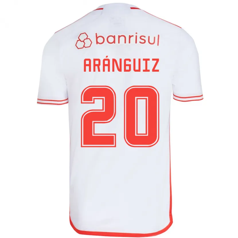 Danxen Kinder Charles Aránguiz #20 Weiß Rot Auswärtstrikot Trikot 2024/25 T-Shirt Schweiz