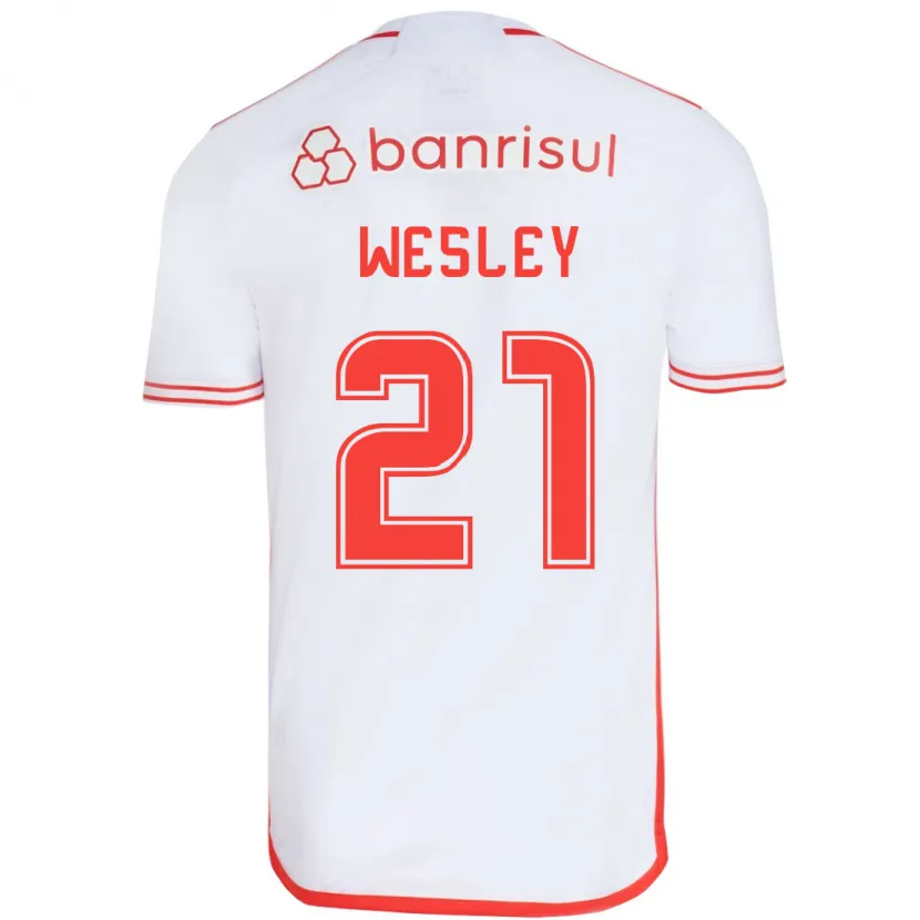 Danxen Kinder Wesley #21 Weiß Rot Auswärtstrikot Trikot 2024/25 T-Shirt Schweiz