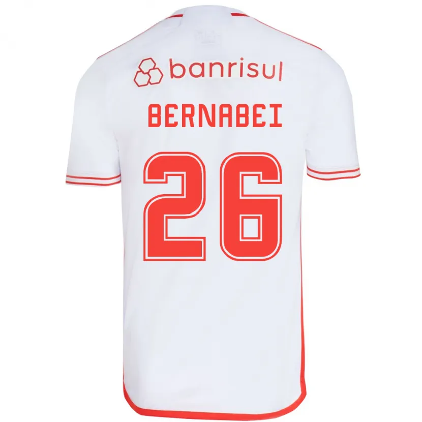 Danxen Kinder Alexandro Bernabéi #26 Weiß Rot Auswärtstrikot Trikot 2024/25 T-Shirt Schweiz