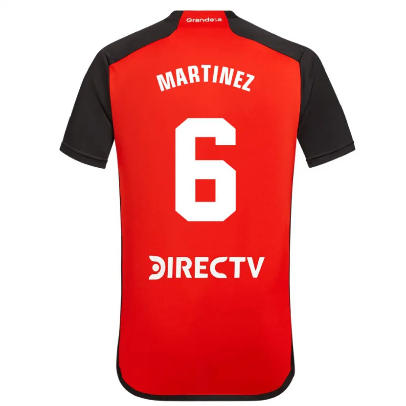 Danxen Kinder David Martínez #6 Rot Schwarz Weiß Auswärtstrikot Trikot 2024/25 T-Shirt Schweiz