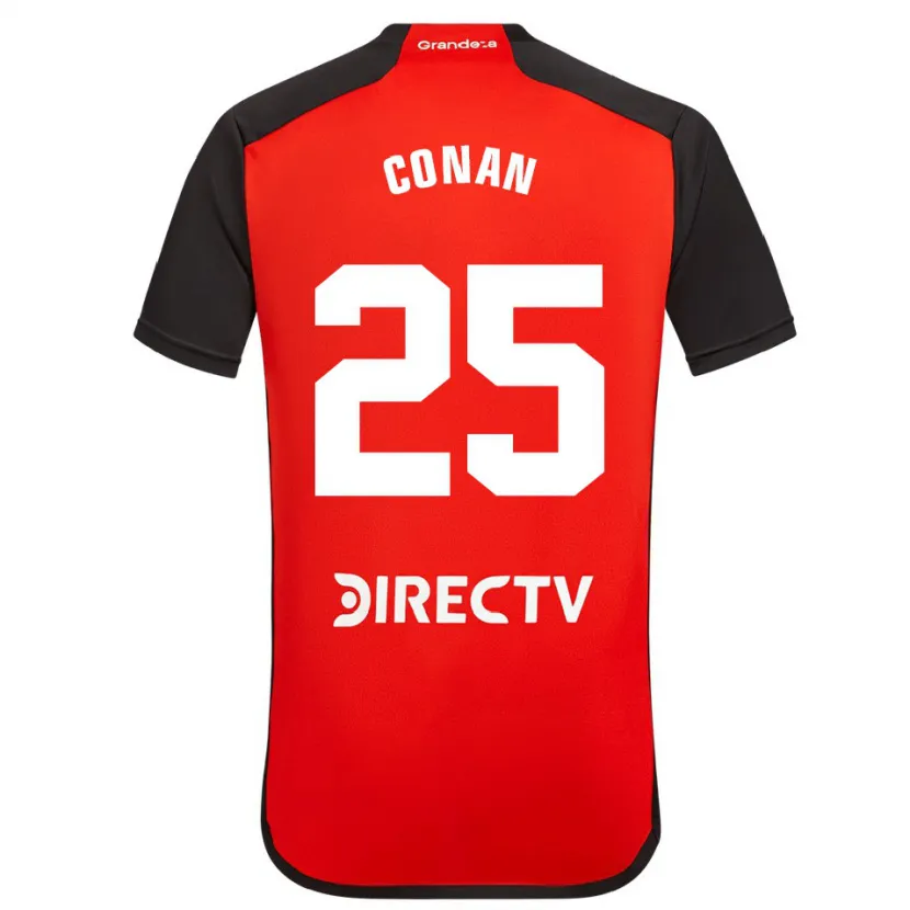 Danxen Kinder Conan Ledesma #25 Rot Schwarz Weiß Auswärtstrikot Trikot 2024/25 T-Shirt Schweiz